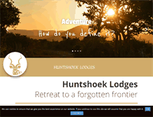 Tablet Screenshot of huntshoeklodge.com